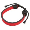 Bracciale in similpelle regolabile rosso