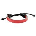 Bracciale in similpelle regolabile rosso