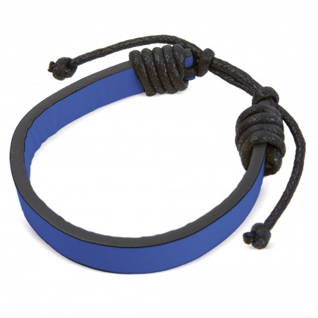 Bracciale Regolabile in Ecopelle e Cordino Dettaglio per Ospiti