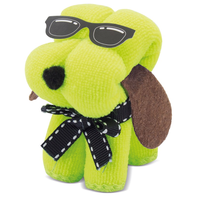 Asciugamano per cagnolino sole verde