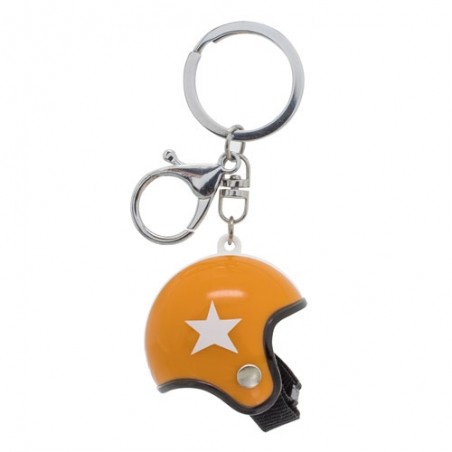 Portachiavi casco classico arancione