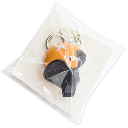 Portachiavi casco classico arancione