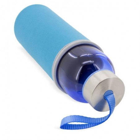 Bottiglia d'Acqua Riutilizzabile 500 ml Design Colorato con Custodia in Neoprene