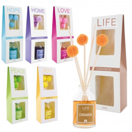 Set regalo di 6 profumatori pom pom