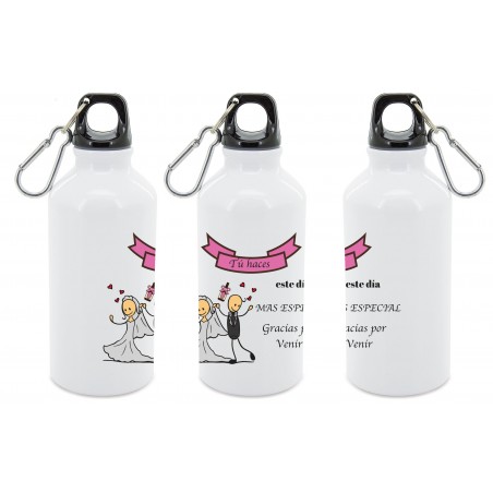 Bottiglia d acqua in alluminio da regalare ai matrimoni