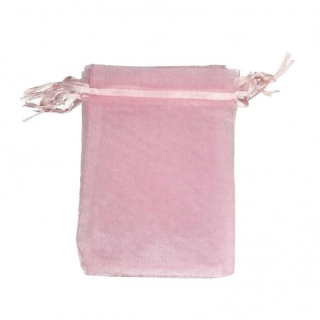 Cavatappi personalizzato con adesivo in sacchetto di organza rosa