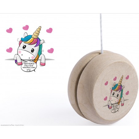 Yo yo in legno di unicorno per bambini