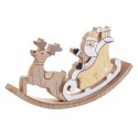 Sdraio slitta babbo natale legno 20 x 2,50 x 10 cm