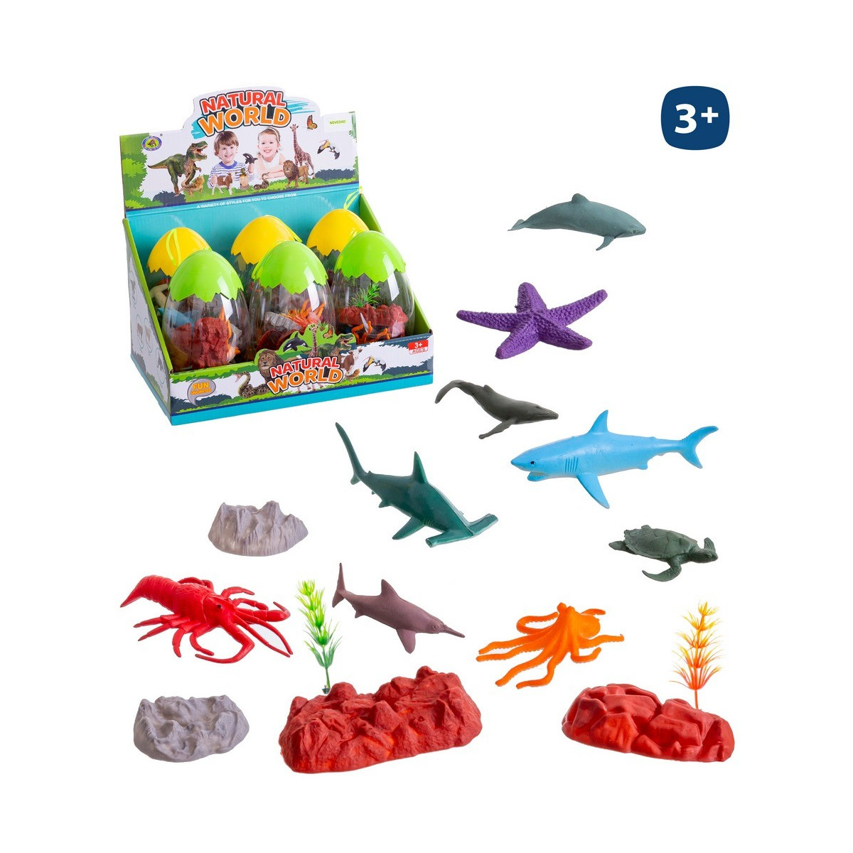 S 15 animale marino pvc 8 20 cm