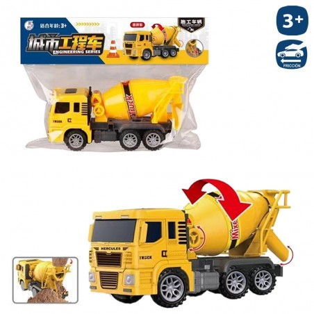 Camion betoniera a frizione 22 x 8 x 11 cm