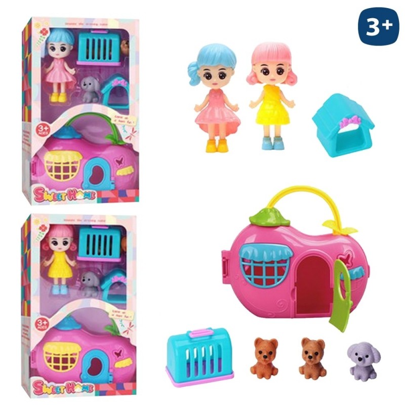 S 2 Figura Ragazza Con Casa E Animali 2 C S 2 Figura Ragazza Con Casa E Animali 2 C