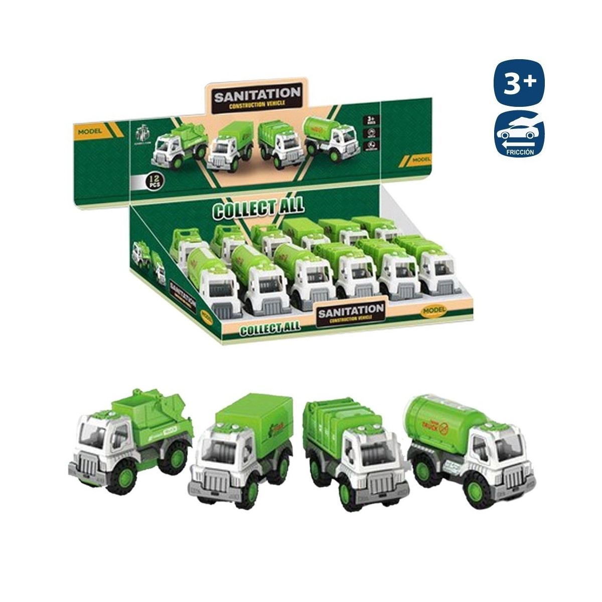 Camioncino riciclaggio frizione 4 m 13 cm