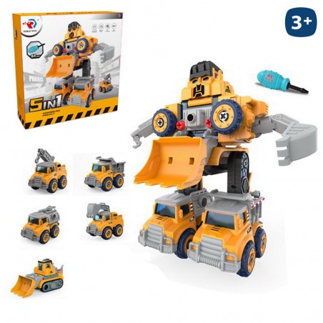 S 5 robot trasformabile 5 in 1 10 20 x 6 30 x 9 20 cm