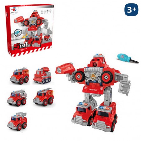 S 5 robot trasformabile 5 in 1 10 20 x 6 30 x 9 20 cm