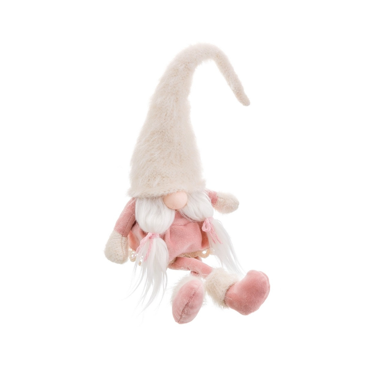 Babbo natale gambe ragazza rosa 17 x 12 x 50 cm