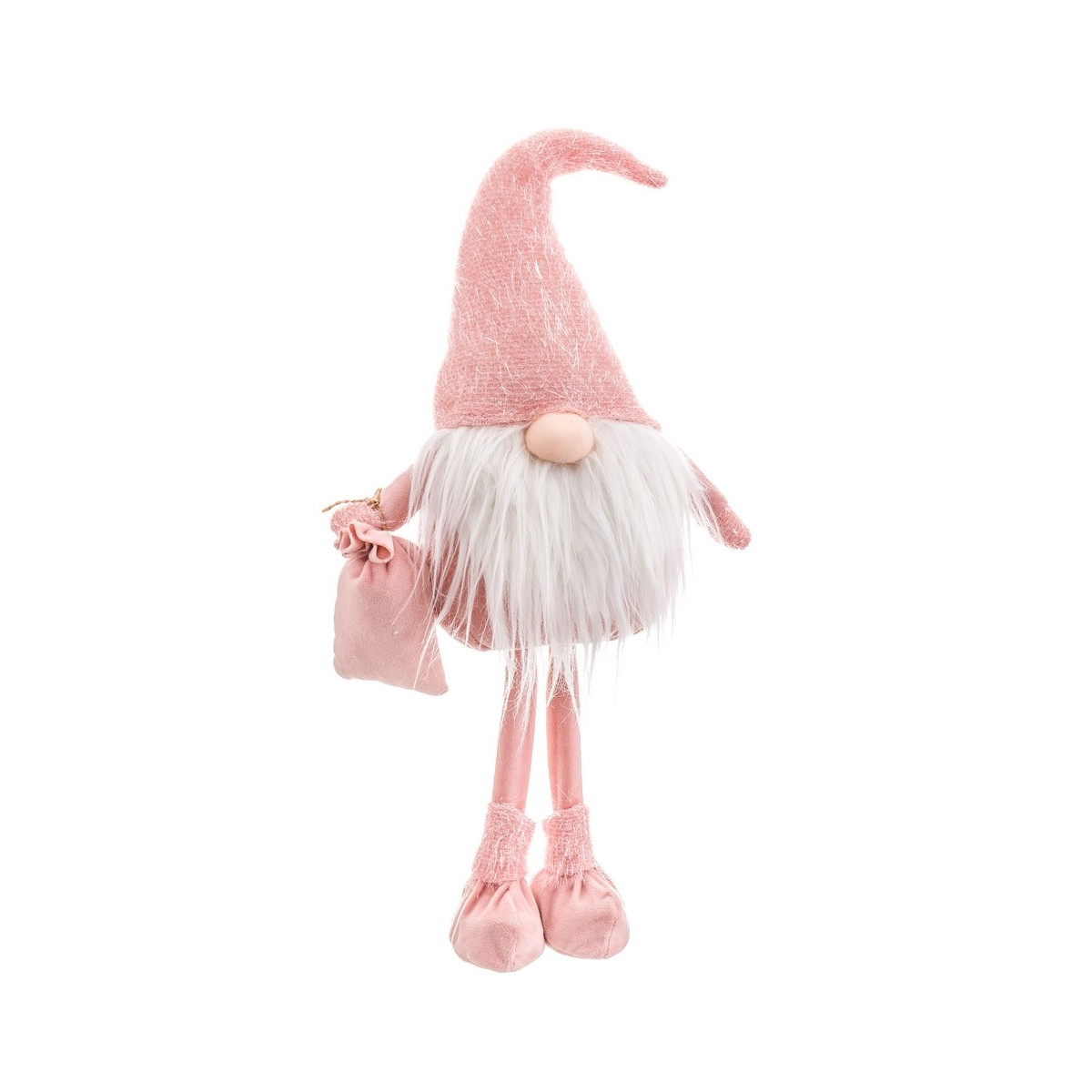 Babbo natale in piedi rosa 23 x 14 50 x 56 cm