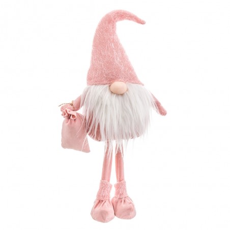 Babbo natale in piedi rosa 23 x 14 50 x 56 cm