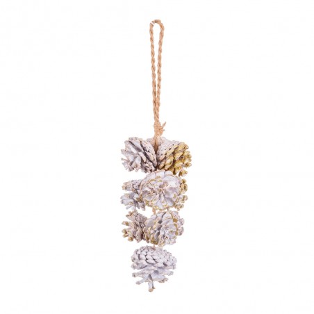 Pendente 10 neve ananas 35 cm