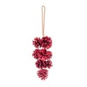 Pendente 10 ananas rosso 35 cm
