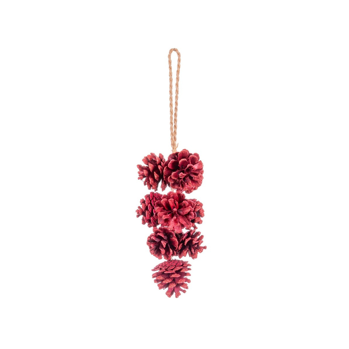Pendente 10 ananas rosso 35 cm