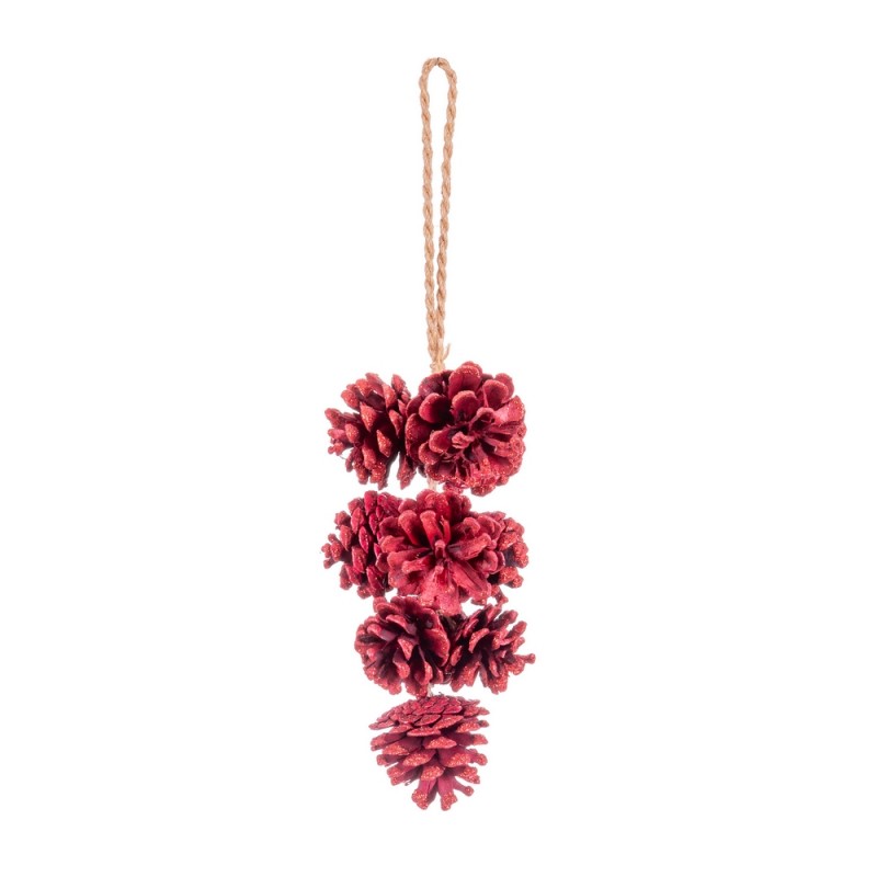 Pendente 10 ananas rosso 35 cm