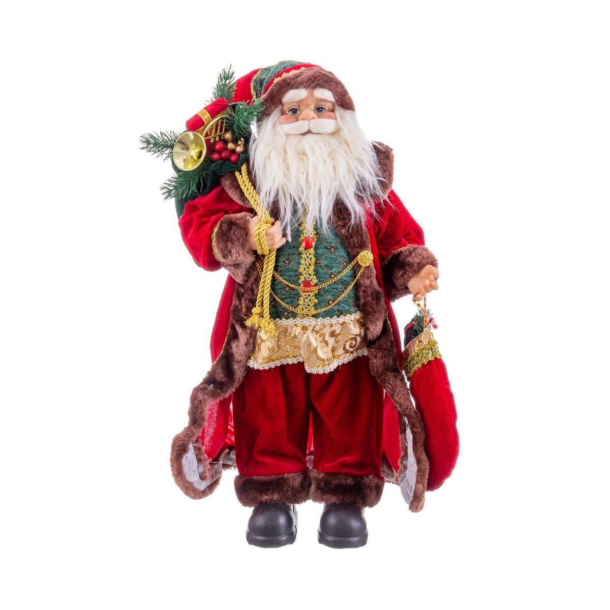 Babbo natale in tessuto 60 cm