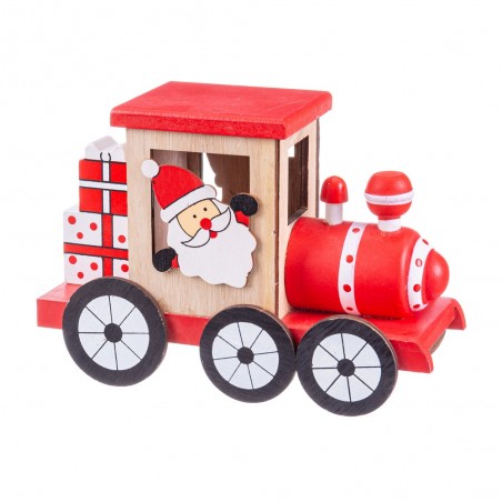 Treno babbo natale legno 19 x 8 x 13 50 cm