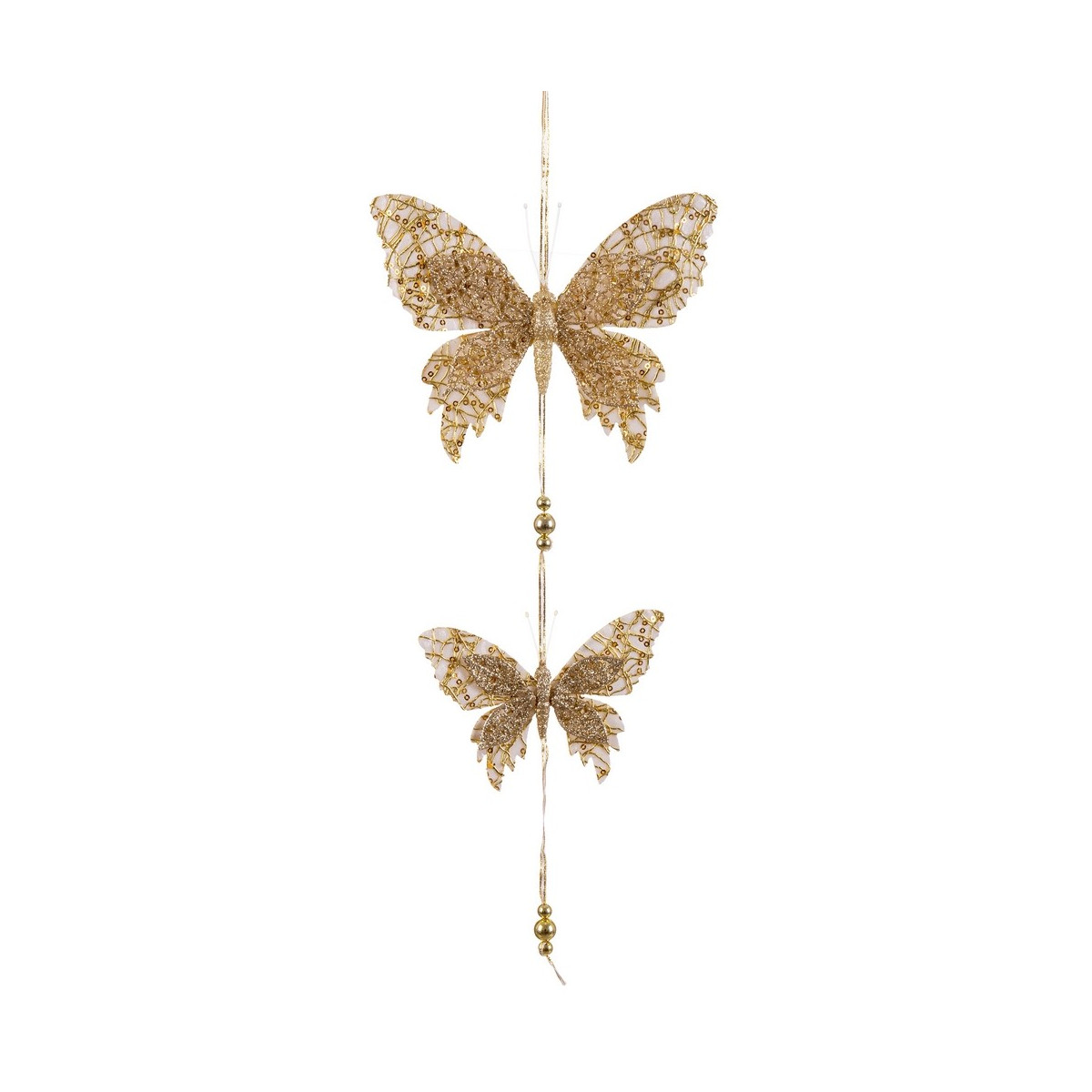 Ciondolo 2 farfalle oro 50 x 18 cm