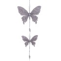 Pendente 2 farfalle argento 50 x 18 cm