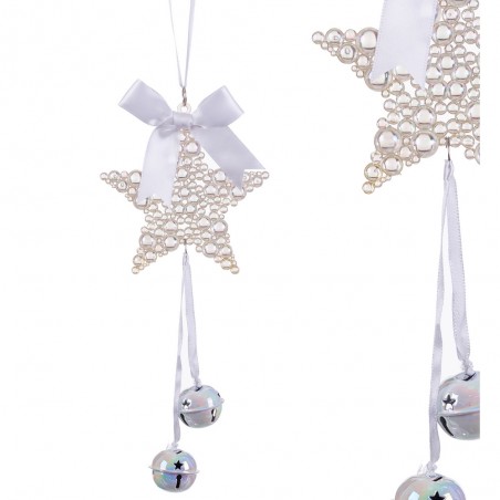 Ciondolo stella campanelli plastica 20 cm