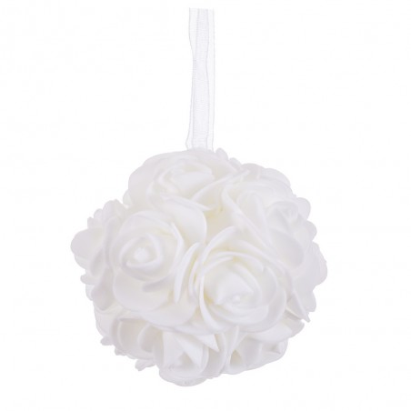 Sfera Rose Bianche 8 X 8 X 8 Cm