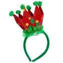 Diadema corona tessuto 23 x 11 cm