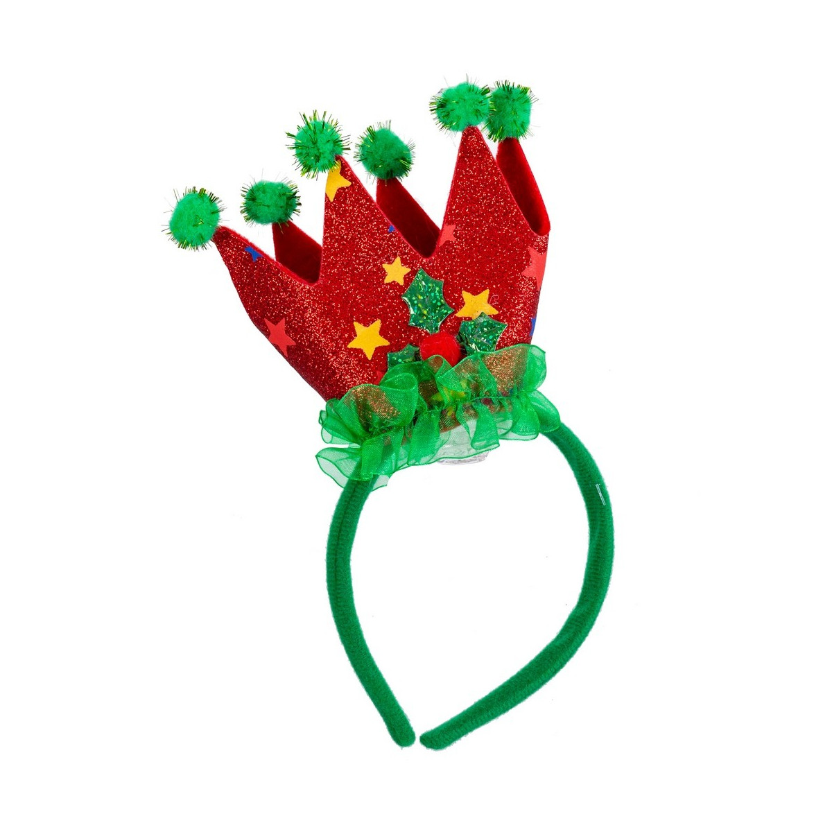 Diadema corona tessuto 23 x 11 cm