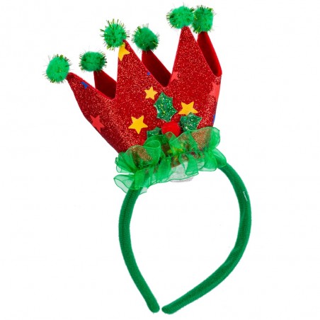 Diadema corona tessuto 23 x 11 cm