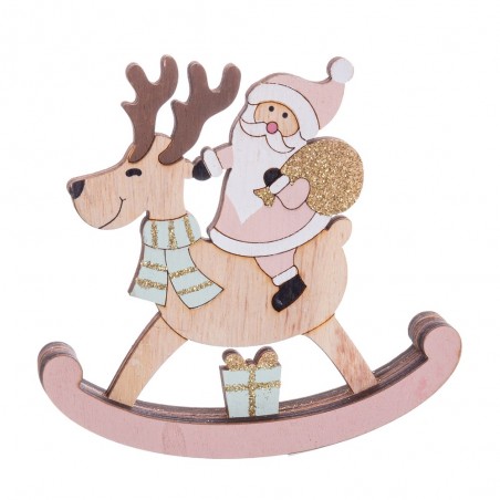 Bilanciere con figura in legno 13 x 2 x 12 cm