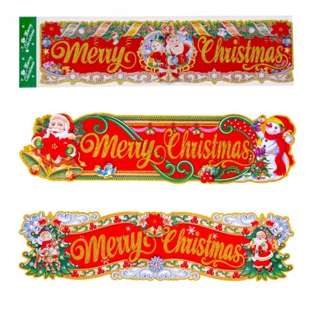 Pendente carta buon natale 3 m 74 x 19 cm