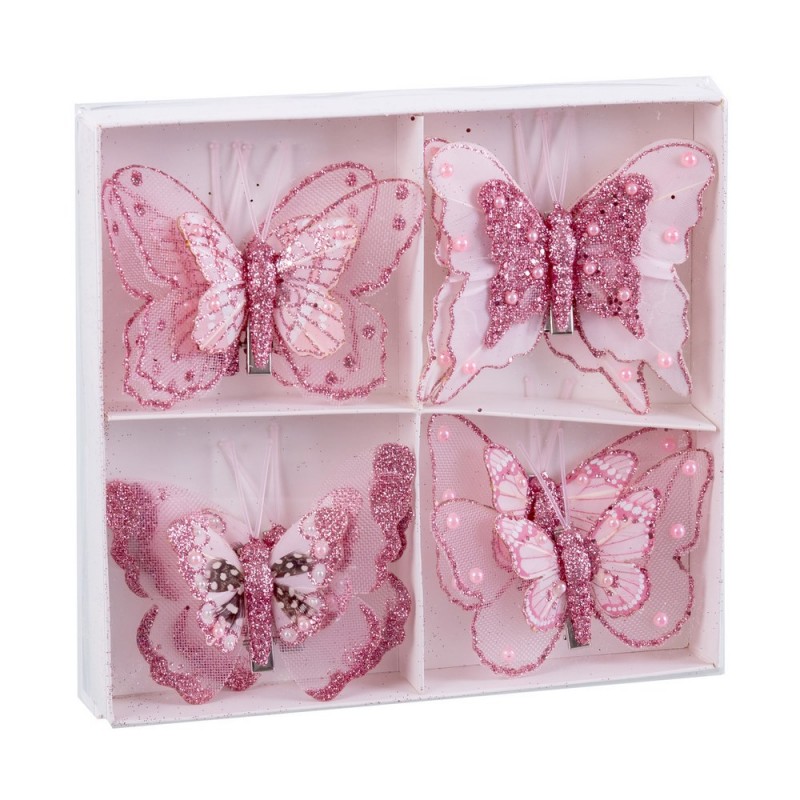 S 8 farfalla piuma 8 cm