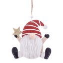 Pendente babbo natale legno 15 x 15 cm