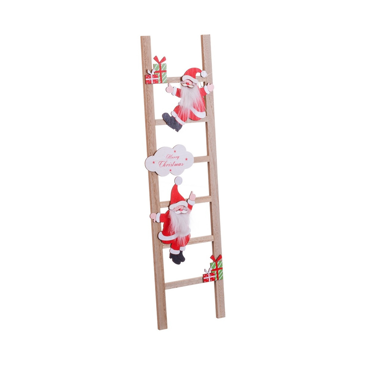 Scala babbo natale scala legno 17 x 1 80 x 60 cm