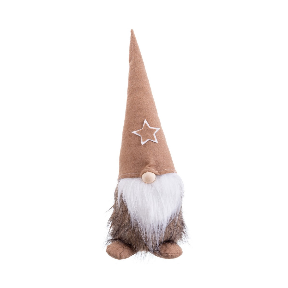 Babbo Natale seduto marrone 50 cm