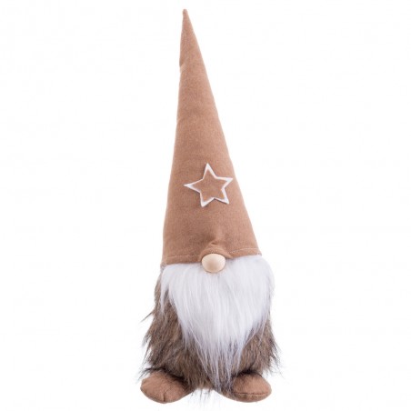 Babbo Natale seduto marrone 50 cm