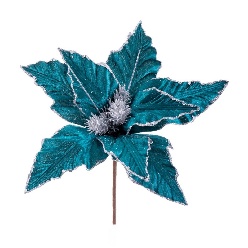 Poinsettia turchese 31 x 36 cm