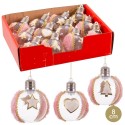 Palla in pet con luce rosa 3 m 8 x 8 x 8 cm