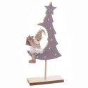 Base albero babbo natale legno 13 x 4 50 x 26 cm