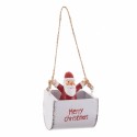 Pendente babbo natale in metallo 5.50 x 4 x 8 cm
