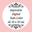 Zaino bianco con logo o foto stampata a colori e testo personalizzato