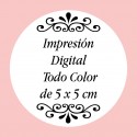 Specchio personalizzato a colori con foto e testo per matrimoni, battesimi, comunioni, compleanni o scopi aziendali.