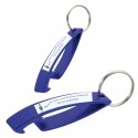 Portachiavi apribottiglie blu personalizzato con adesivo bambino comunione