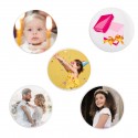 Distintivo personalizzato con foto o logo per matrimoni, battesimi, comunioni, compleanni e aziende.