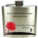 Borraccia per matrimonio personalizzata a colori con testo personalizzato